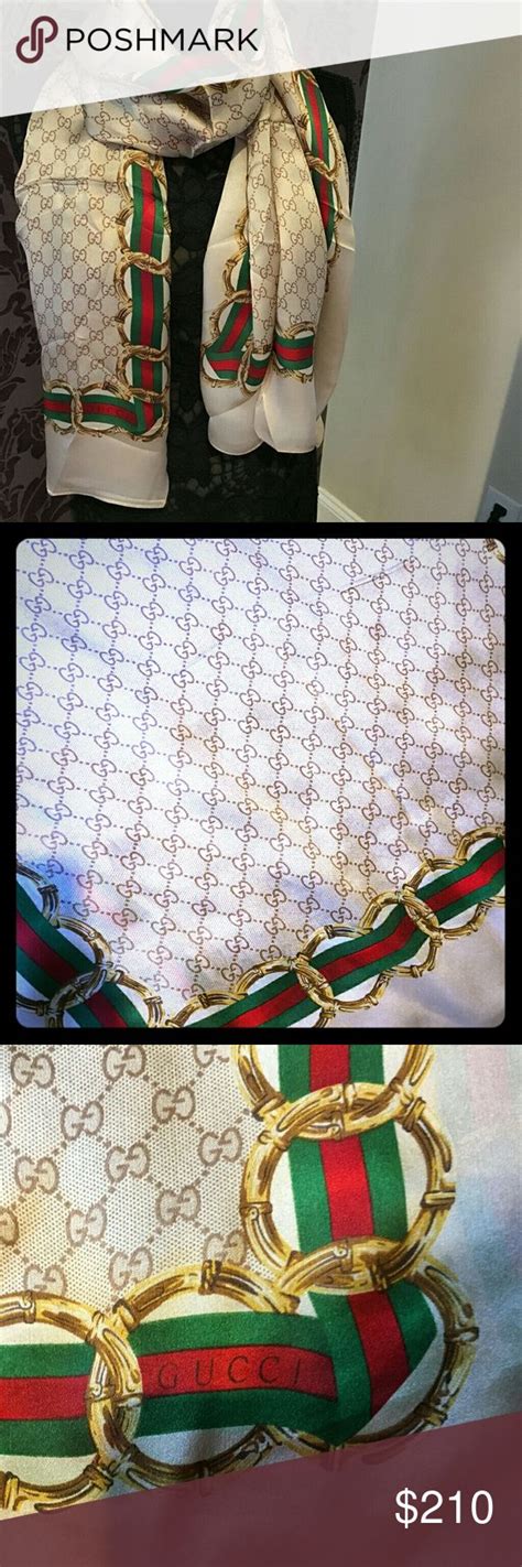 cream gucci scarf|gucci scarf clearance.